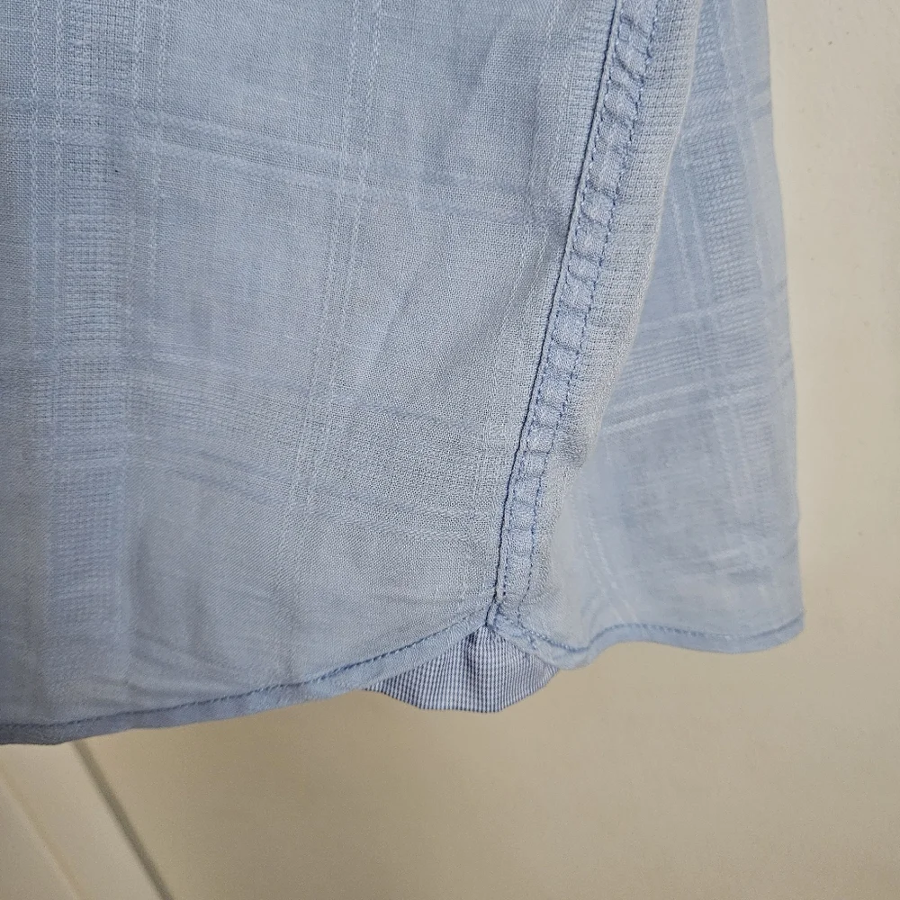 Tommy Bahama Men's Costa Tautira Stretch-Linen Camp Shirt Blue Size Large - Picture 7 of 11